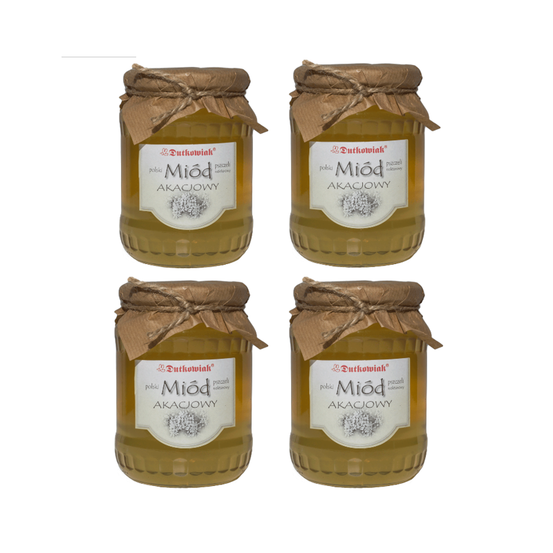 Miód akacjowy 900g - zestaw 4szt