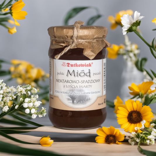 Miód nektarowo-spadziowy z Ujścia Warty 400g