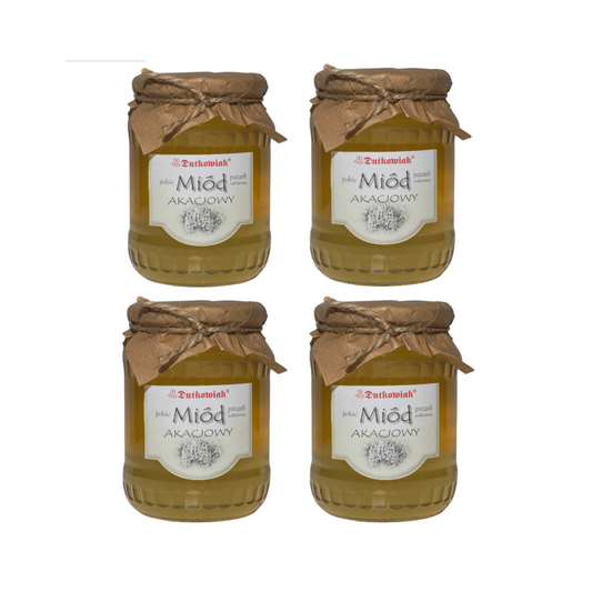 Miód akacjowy 900g - zestaw 4szt